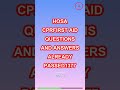 HOSA CPRFirst Aid Questions and Answers Already Pa