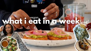 Vegan What I Eat In A Week(end) + Grocery Haul 025 |Spinach dip, Loaded hashbrowns, Rice Paper Rolls