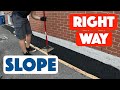 Foundation Grading: Correct Slope with Asphalt to Prevent Water Damage