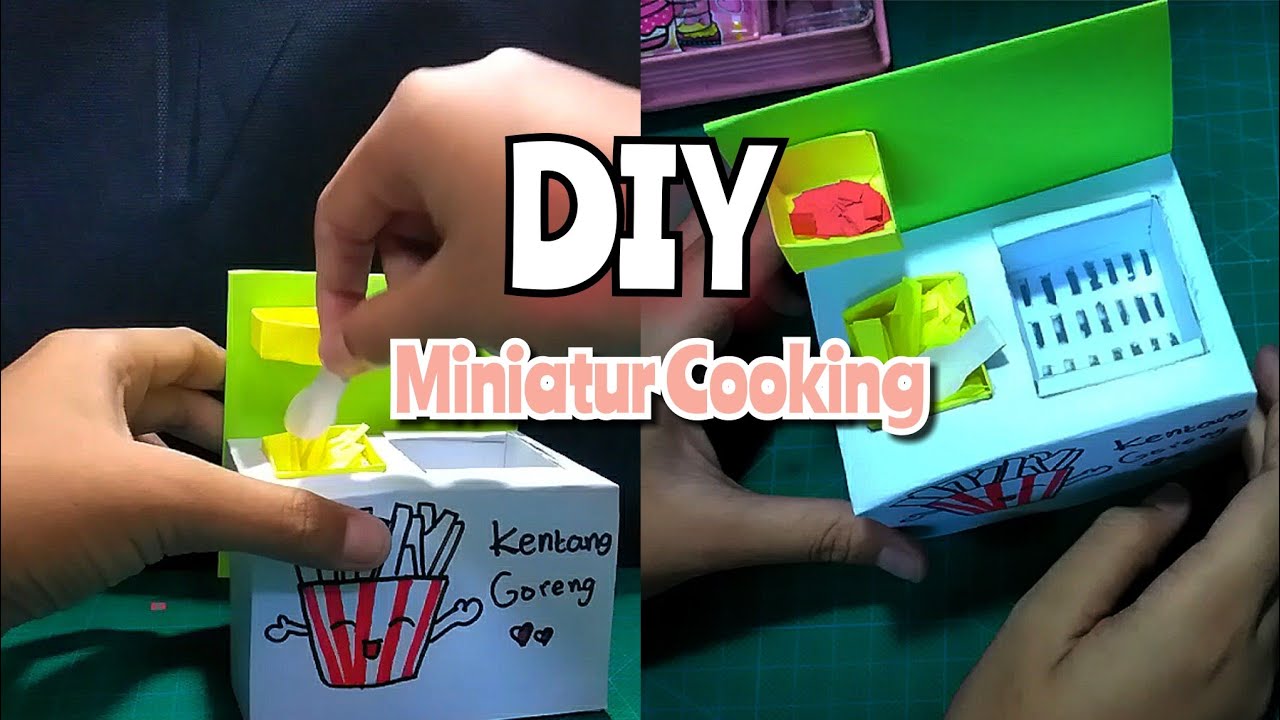 DIY MINIATURE COOKING | diy paper | paper miniatur | cooking mini | diy ...