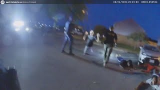 Canton police release body camera footage of officer kicking kneeling suspect