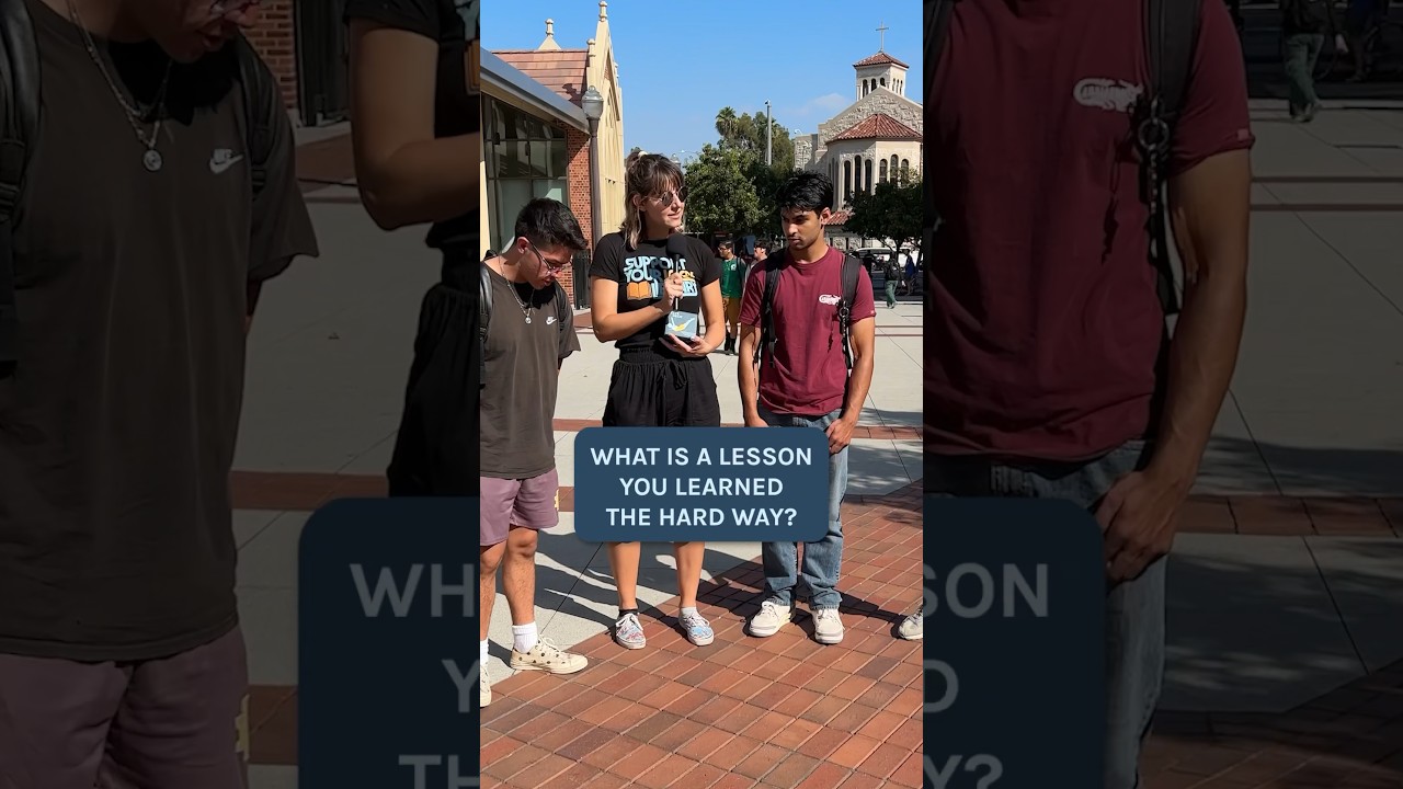 What is a lesson you learned the hard way? #streetinterview