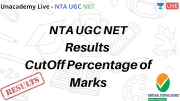 NTA UGC NET Results are Announced (December 2019) | Unacademy Live - NTA UGC NET