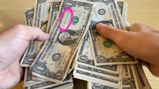 Searching $1,000 in $1 Bills for RARE CURRENCY Worth money - Los Angeles Edition!