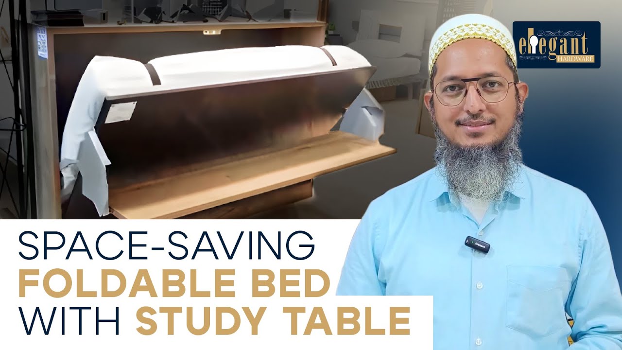 Hideaway Bed with Study Desk Attachment - YouTube