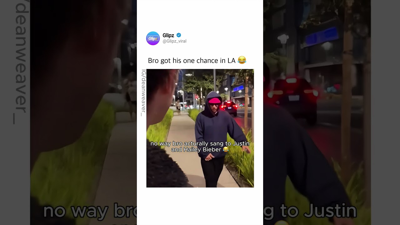 Bro got his one chance in LA 😂