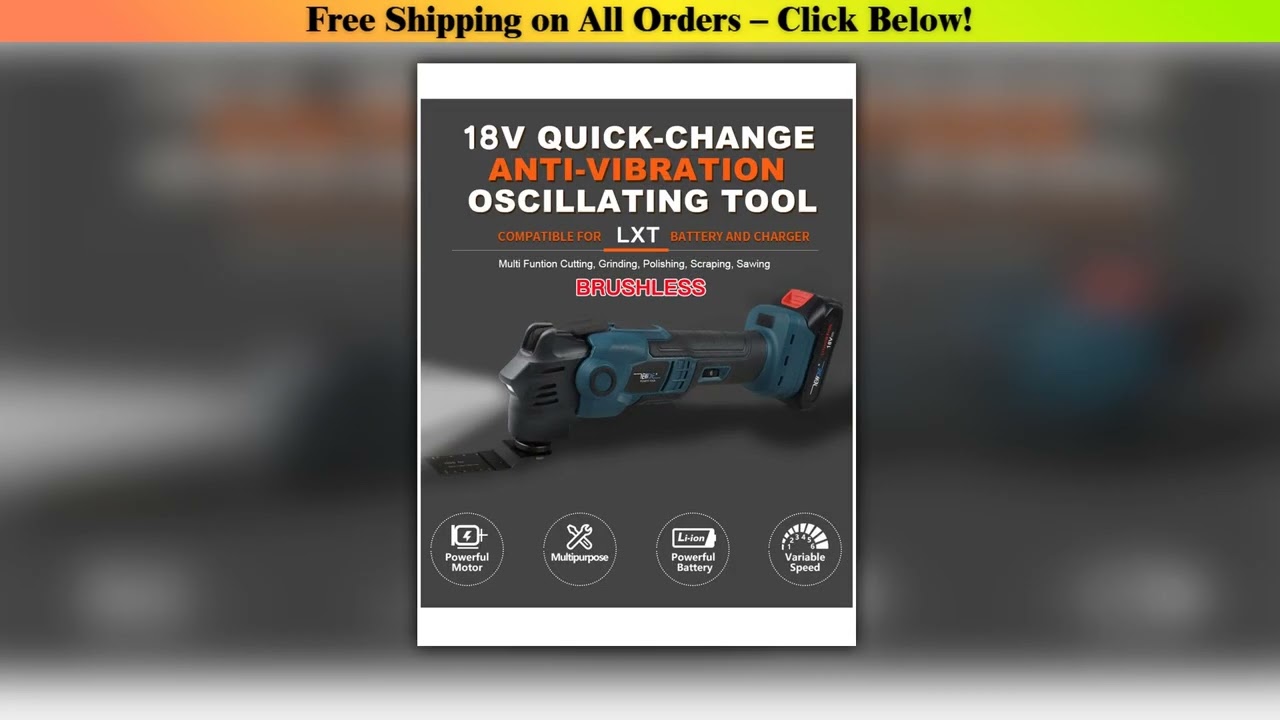 NEWONE 18V Brushless Quick release Oscillating tool Multi functional tool Renovator Electric