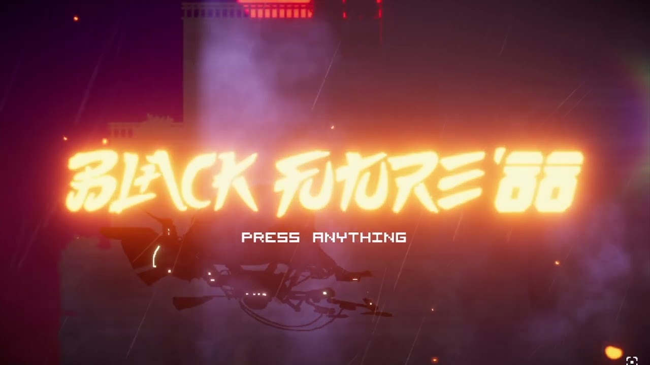 Black Future '88 Title Screen (PC, Switch)