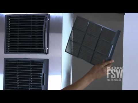 Scotsman (C1030SA-3A_BH1300BB) 1077 Lb Half Size Cube Ice Machine and Ice Storage Bin