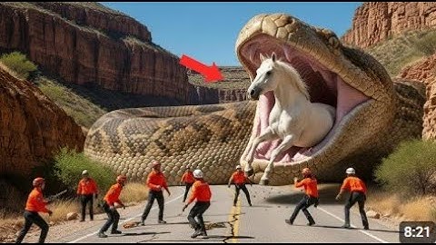 Rescue Team Saves White Horse From Giant Python’s Deadly Grip
