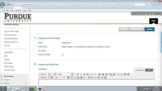 Blackboard Learn Student Tutorial - Submitting an Assignment