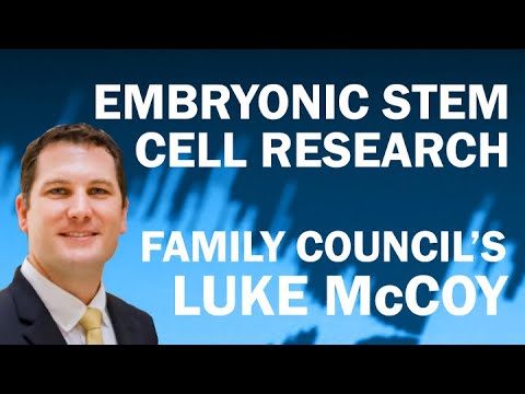 Family Council's Luke McCoy on Embryonic Stem Cell Research
