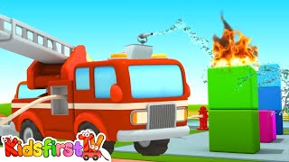 car school 4 fire truck cartoon car cartoons with fire trucks for kids cartoons for toddlers