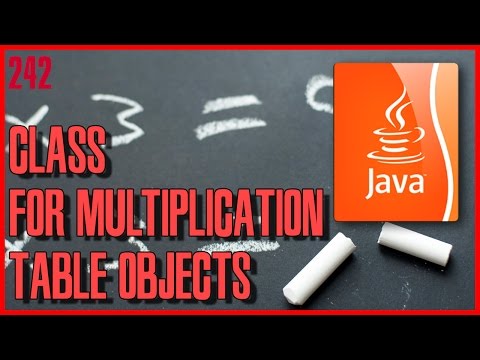 JAVA EXERCISES Multiplication table with OOP design