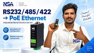 RS232/RS485/RS422 to PoE Ethernet Gateway | Modbus RTU to TCP | NSantronics