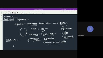 ARS NET Statistics || Statistical Inference: Introduction || Class on 13 July