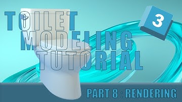 3ds Max Tutorial - Toilet | Part 8: Scene / Texture / Render #3dsmax #3dmodeling
