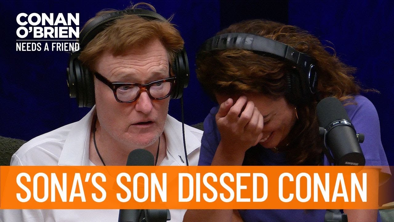 Conan Has Beef With Sona's Son | Conan O’Brien Needs a Friend, image size:1280x720