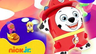 Rubble, Zooli and Marshall Bounce Over LAVA! | Jumpsies Ep. 2 | Nick Jr.