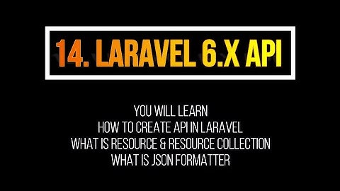 Laravel PHP Framework Generate RESTFUL API in hindi/urdu complete project 2020