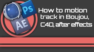 How to Motion Track using Boujou,Cinema 4D, and AAE | By Cray