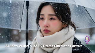 AI Snow Winter Vibe | K‑Drama Cinematic Portrait #AISnow #WinterVibe #KdramaAesthetic #Cinematic screenshot 5