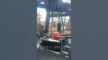 Creating Flanges Using Iron Billet #iron #flange