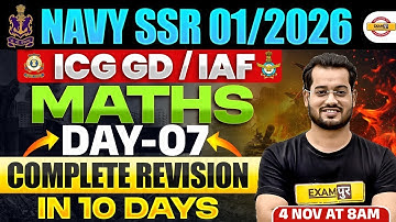 NAVY SSR 01/2026 || MATHS || COMPLETE REVISION DAY-07 || BY VIVEK RAI SIR