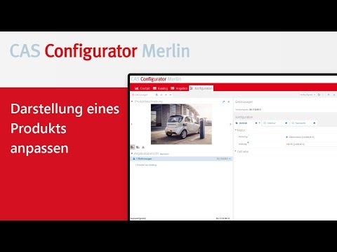 CAS Configurator Merlin Tutorial: Adjusting the display of products