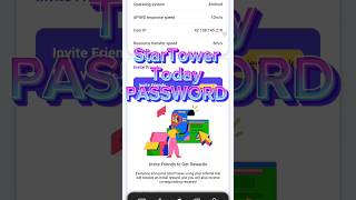StarTower Today PASSWORD! StarTower Chain New Update! #startower #startowerchain