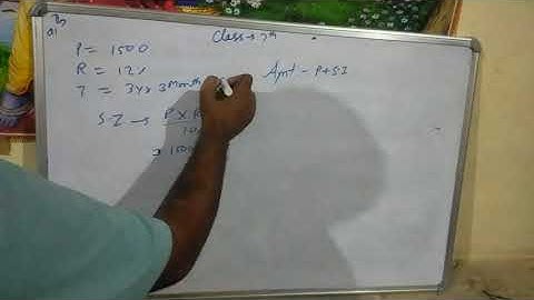 Class 7 simple interest