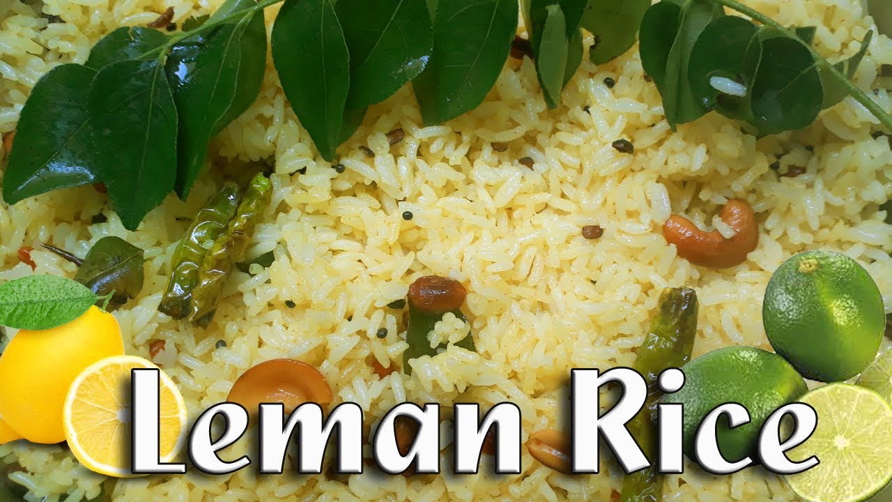 LEMON RICE - Lunch box recipe - Easy Preparation | Street Food INDIA