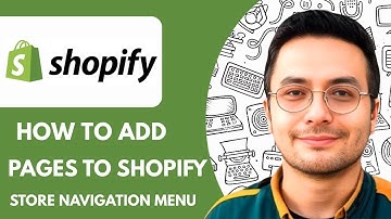How to Add Pages to Shopify Store Navigation Menu - 2025  (Step by Step)