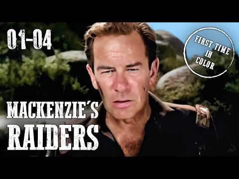 Mackenzie's Raiders Compilation Part 1 | 4K | Western Series | Colorized | English