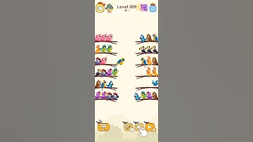 bird sort color game level 359 #games #gamedesign #birdsortcolor #gameartdesign #gameplay #gameconce