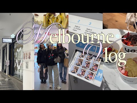 MELBOURNE VLOG 🚃 a fun trip w/ friends, cat cafe, photobooth, watching the sunset & more!