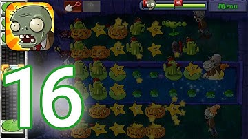 Plants vs. Zombies - Gameplay Walkthrough Part 16 - Fog Level 8 - 10 Completed (iOS, Android)