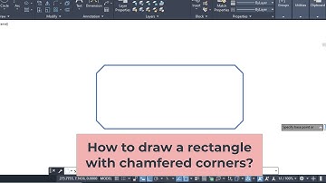 Draw a rectangle with chamfered corners /autocad