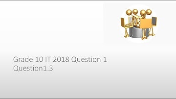 Grade 10 IT 2018 | Question paper | Question 1 | 1.3| Delphi