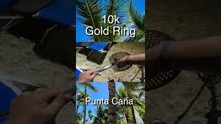 Found gold in Punta Caña! #puntacana #puntacanabeach #simplexmetaldector  #beachmetaldetecting