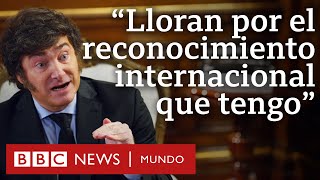 Entrevista de la BBC con Javier Milei: "Lloran por el reconocimiento internacional que tengo”