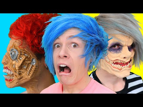 Robby tries SFX Movie & Halloween Makeup! Spooky DIY Monster Prosthetics you can try at home!