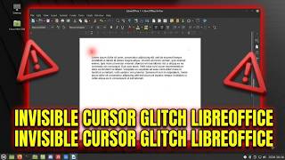 Fix Invisible Cursor Glitch in LibreOffice on Linux Mint