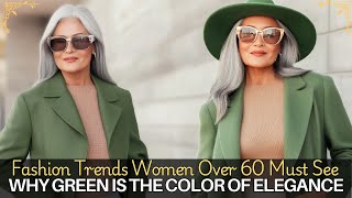 Fashion Trends Women Over 60 Must See: Why Green Is the Ultimate Color of Elegance