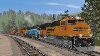 Trainz 3: BNSF SD70ACe manfest w/Special DPUS sighting