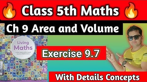 Class 5 Maths Exercise 9.7|Chapter 9 Area and Volume |Area and Volume Class 5 Maths|hpsgurugram