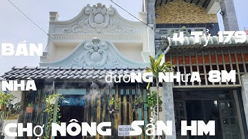 🏭Nhà bán Hóc Môn ngã 5 Chợ Nông Sản mặt tiền Buôn Bán nhưa 8m thông nguyễn thị Sóc