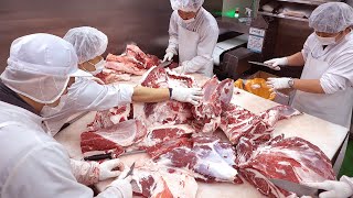 (FULL ver) HOW TO BUTCHER AN ENTIRE COW - HACCP ,The process by which beef is made  / 소발골,한우판매
