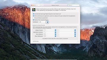Mac OS X El Capitan -  Re-Enable Dashboard screen