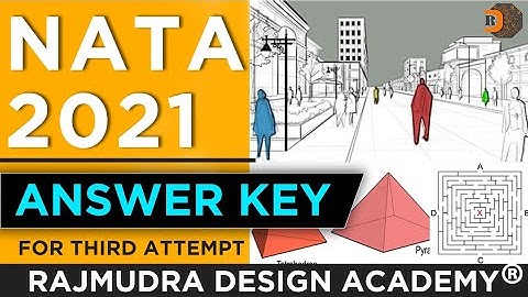 NATA 2021 | 3rd Attempt (3 September) | Answer key